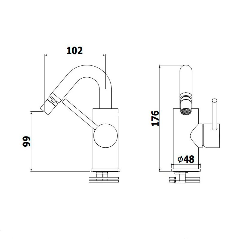 Змішувач для біде Paffoni Light хром LIG938CR