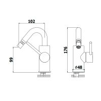 Змішувач для біде Paffoni Light хром LIG938CR