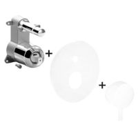 Смеситель скрытого монтажа Paffoni Light белый матовый LIGBOX015BOM