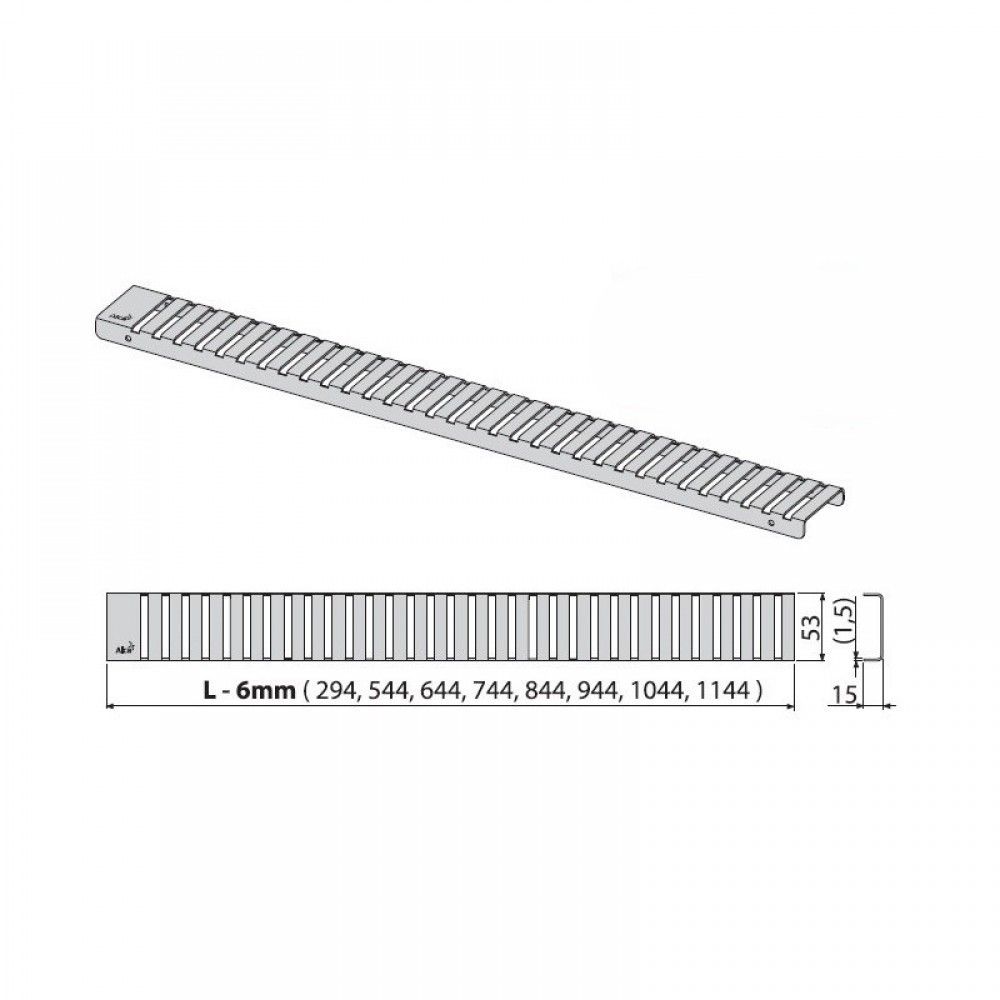 Решетка для канала AlcaPlast LINE-1450L