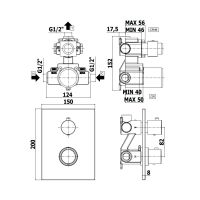Смеситель скрытого монтажа Paffoni Light белый матовый LIQ513BOM