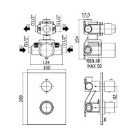 Змішувач прихованого монтажу Paffoni Light медове золото LIQ518HGM
