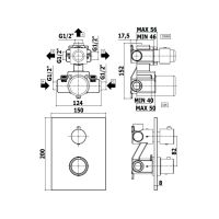 Змішувач прихованого монтажу Paffoni Light хром LIQ519CR