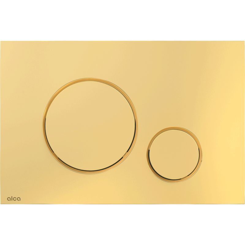 Клавіша змиву AlcaPlast Thin золото глянцеве M675