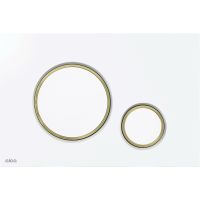 Клавіша змиву AlcaPlast Thin білий глянцевий/золото глянцеве M775
