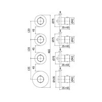 Смеситель скрытого монтажа Paffoni Modular Box белый матовый MDE019BO