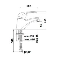 Смеситель для раковины Paffoni Nettuno белый матовый ND071CG