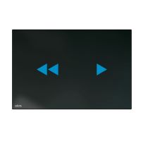 Клавіша змиву AlcaPlast чорний глянцевий NIGHT LIGHT-2