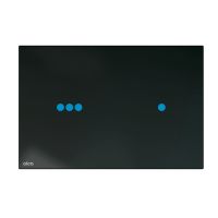 Клавіша змиву AlcaPlast чорний глянцевий NIGHT LIGHT-3
