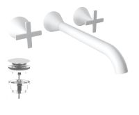 Смеситель для раковины Bugnatese Orion белый матовый ORIBI5569SC