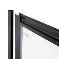 Душова кабіна Qtap Pisces 90x75 (профіль - чорний, скло - прозоре) PISBLA1079SC5