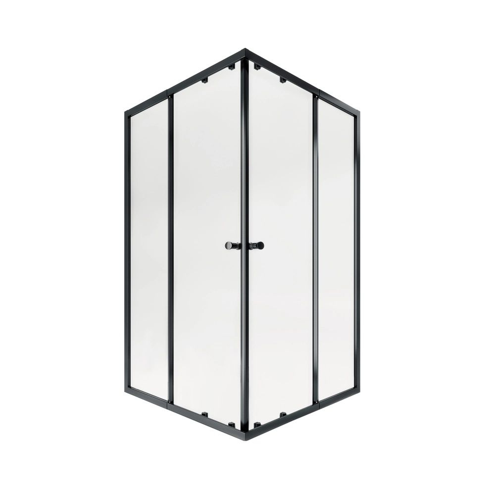 Душова кабіна Qtap Pisces 105x90 (профіль - чорний, скло - прозоре) PISBLA10911SC5