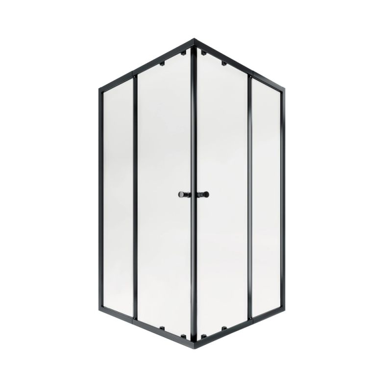 Душова кабіна Qtap Pisces 105x90 (профіль - чорний, скло - прозоре) PISBLA10911SC5