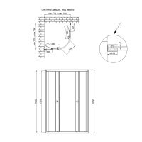 Душова кабіна Qtap Presto 80x80 (профіль - хром, скло - матове) PRECRM1088AP5