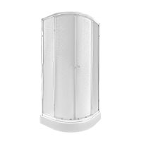 Душова кабіна Qtap Presto 80x80 (профіль - хром, скло - матове) PRECRM1088AP5SET з піддоном
