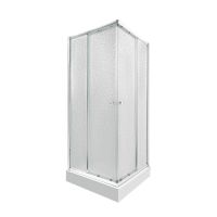 Душова кабіна Qtap Presto 80x80 (профіль - хром, скло - матове) PRECRM1088SP5SET з піддоном