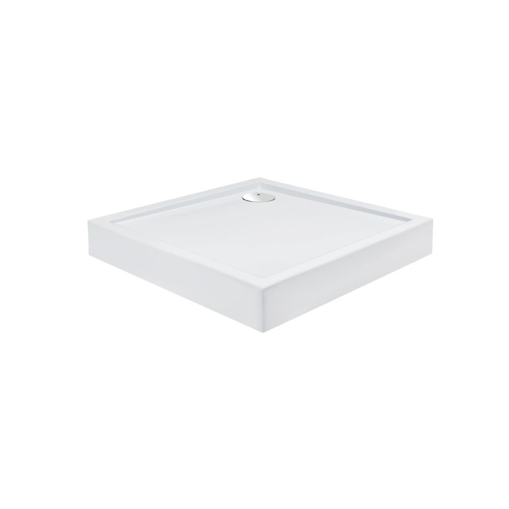 Душова кабіна Qtap Presto 80x80 (профіль - хром, скло - матове) PRECRM1088SP5SET з піддоном