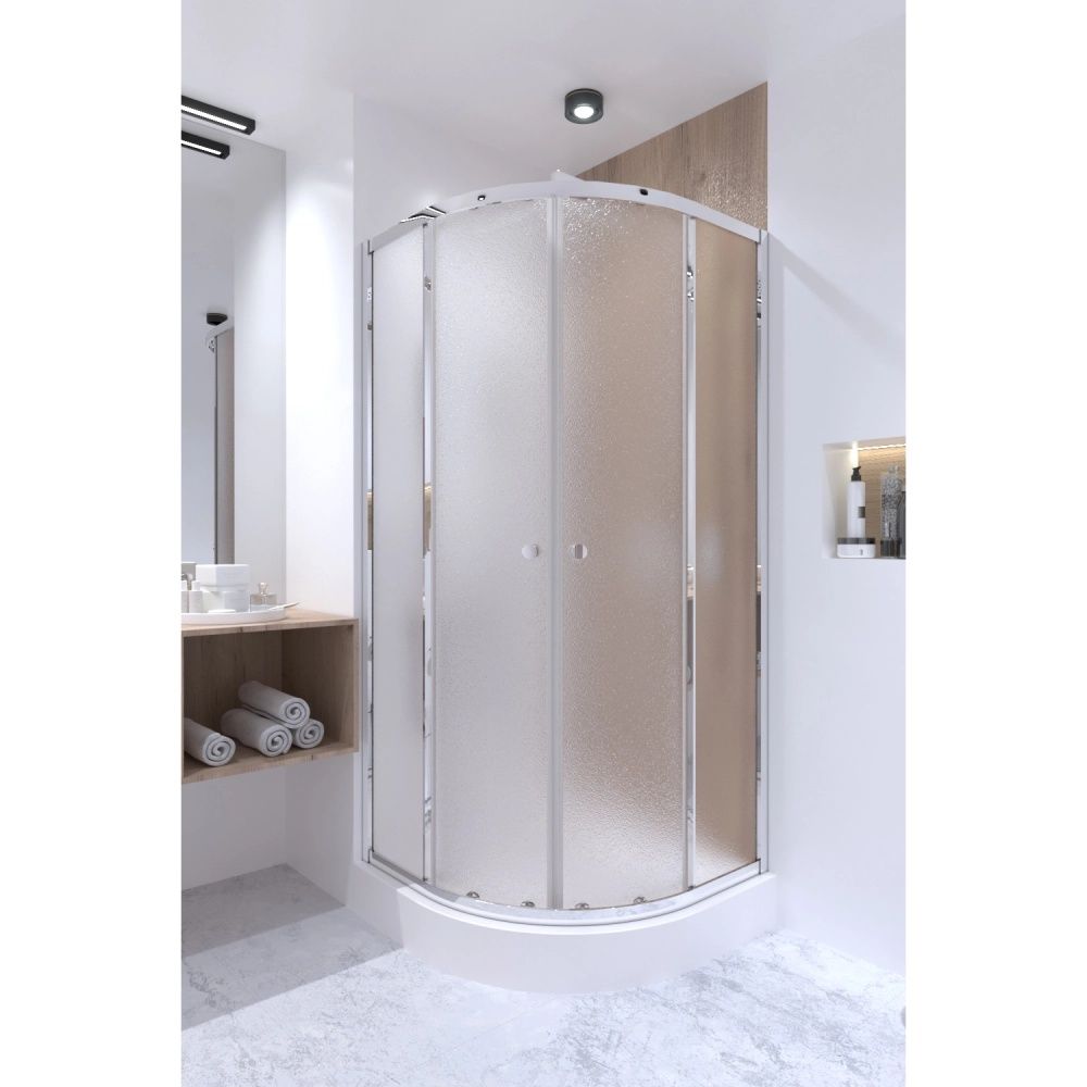Душова кабіна Qtap Presto 90x90 (профіль - хром, скло - матове) PRECRM1099AP5