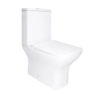 Унітаз підлоговий Qtap Aries білий глянцевий QT03228302W з бачком і сидінням Soft-close
