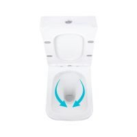 Унітаз підлоговий Qtap Aries білий глянцевий QT03228302W з бачком і сидінням Soft-close