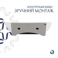 Раковина підвісна Qtap Cardinal 56.5 см білий глянцевий QT0411K177WN