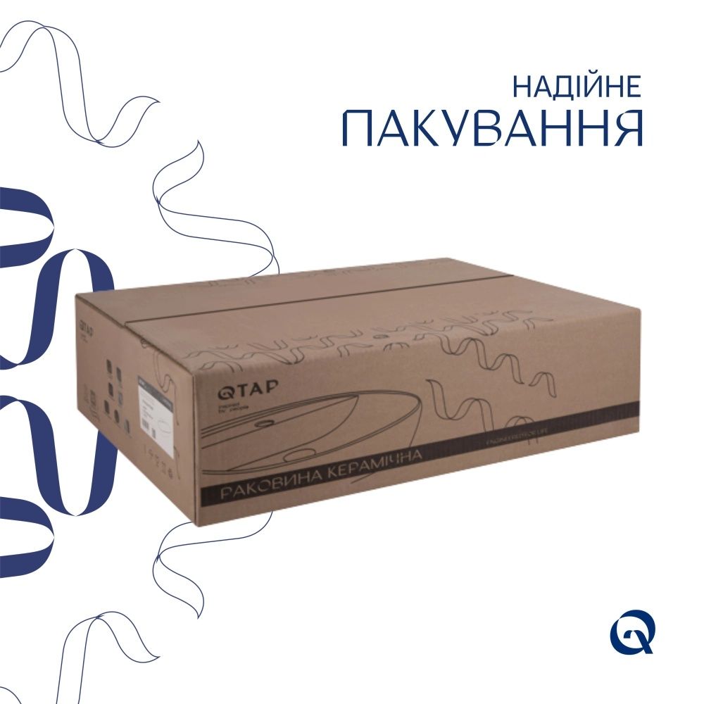 Раковина підвісна Qtap Cardinal 56.5 см білий глянцевий QT0411K177WN