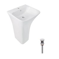 Раковина підлогова Qtap Crow 44.5 см білий глянцевий QT0511G315WN47321