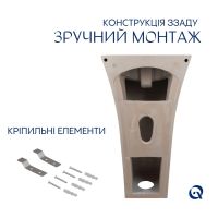 Раковина підлогова Qtap Crow 44.5 см білий глянцевий QT0511G315WN47321