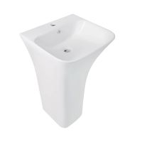 Раковина підлогова Qtap Crow 44.5 см білий глянцевий QT0511G315WN