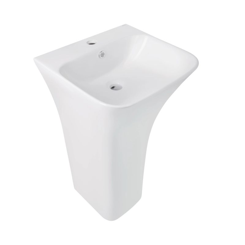Раковина підлогова Qtap Crow 44.5 см білий глянцевий QT0511G315WN
