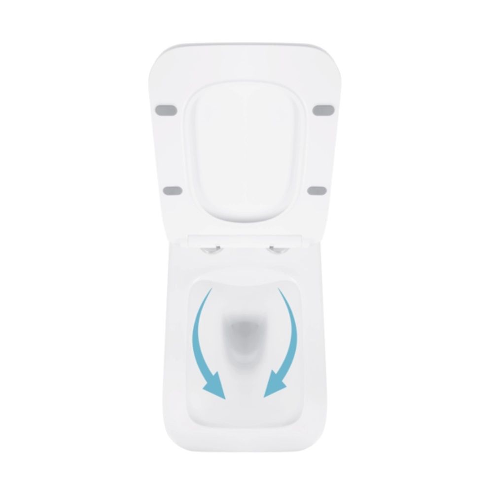 Унитаз подвесной Qtap Crow белый глянцевый QT05335170W с сиденьем Soft-close