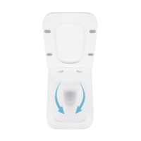 Унитаз подвесной Qtap Crow белый глянцевый QT05335170W с сиденьем Soft-close