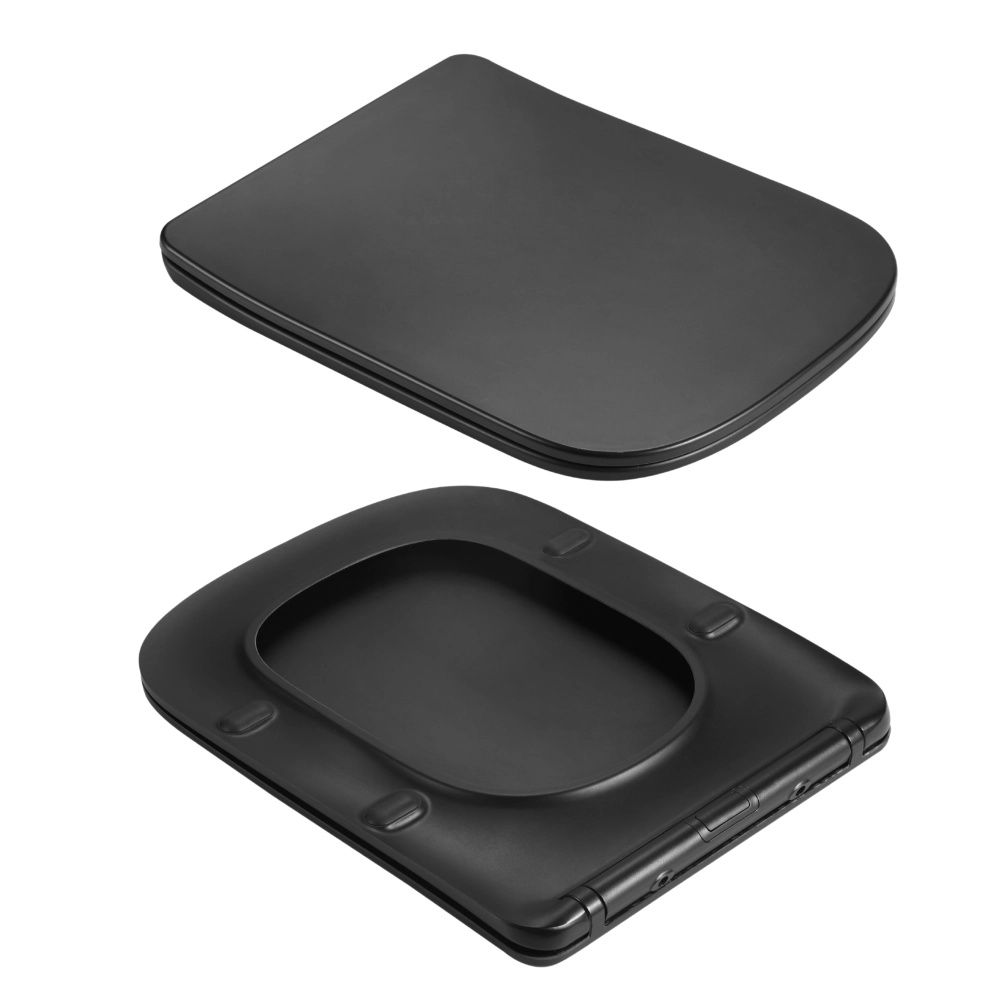 Унітаз підвісний Qtap Crow чорний матовий QT05335171MB з сидінням Soft-close