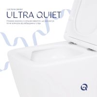Унітаз підвісний Qtap Crow білий глянцевий QT05335171W з сидінням Soft-close