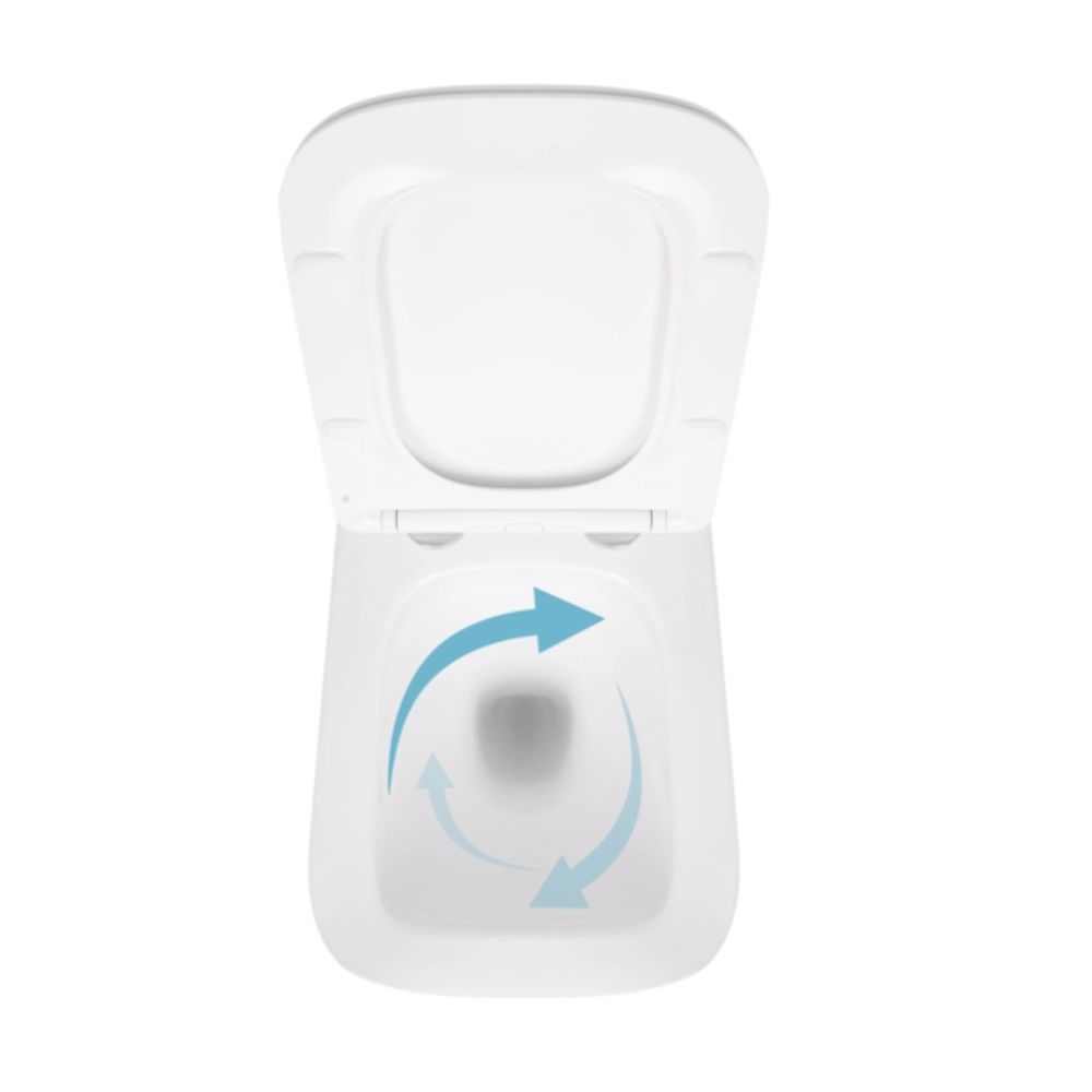 Унітаз підвісний Qtap Crow білий глянцевий QT05335171W з сидінням Soft-close