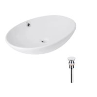 Раковина накладна Qtap Dove 63.5 см білий глянцевий QT06113077WN47309