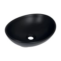 Раковина накладна Qtap Dove 41.5 см чорний матовий QT06116062AMB