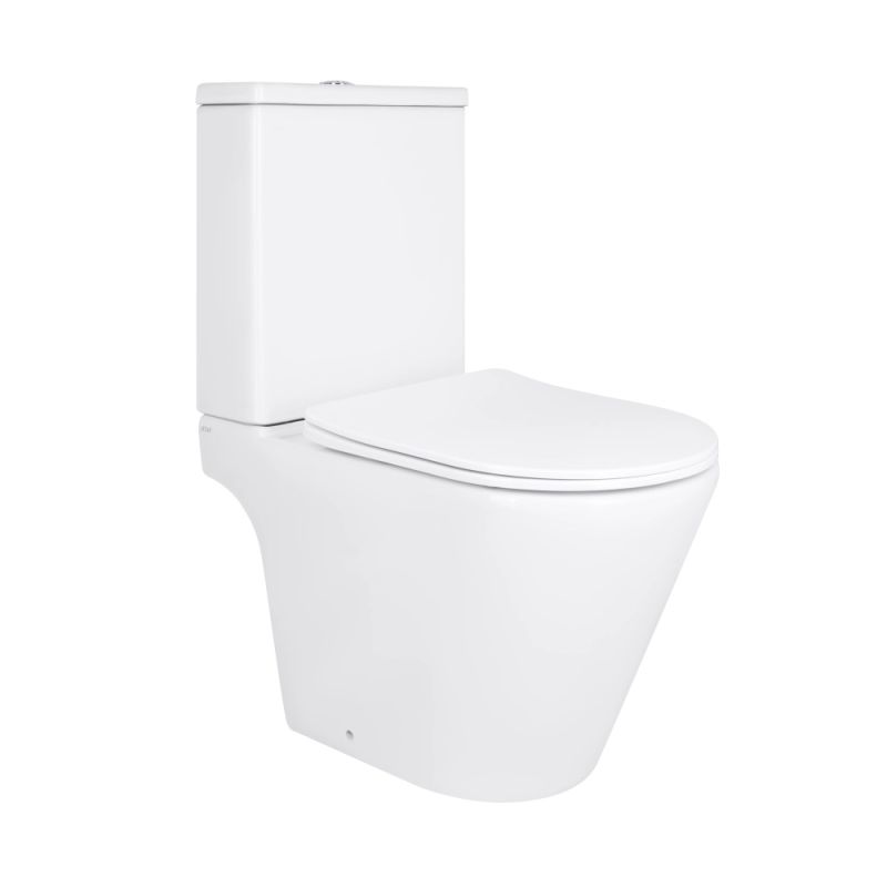 Унітаз підлоговий Qtap Dove білий глянцевий QT06228380BW з бачком і сидінням Soft-close