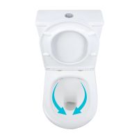 Унітаз підлоговий Qtap Dove білий глянцевий QT06228380BW з бачком і сидінням Soft-close