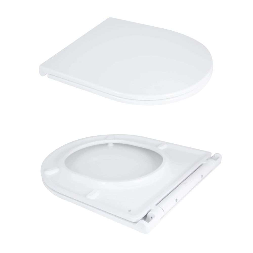 Унітаз підлоговий Qtap Dove білий глянцевий QT06228380BW з бачком і сидінням Soft-close