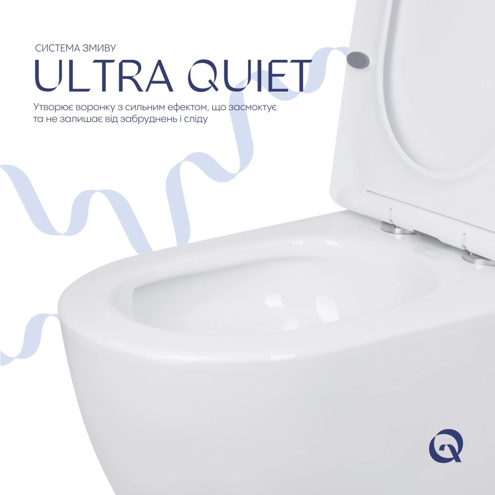 Унітаз підлоговий Qtap Jay білий глянцевий QT07222175TW з бачком і сидінням Soft-close