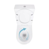 Унітаз підлоговий Qtap Jay білий глянцевий QT07222175TW з бачком і сидінням Soft-close