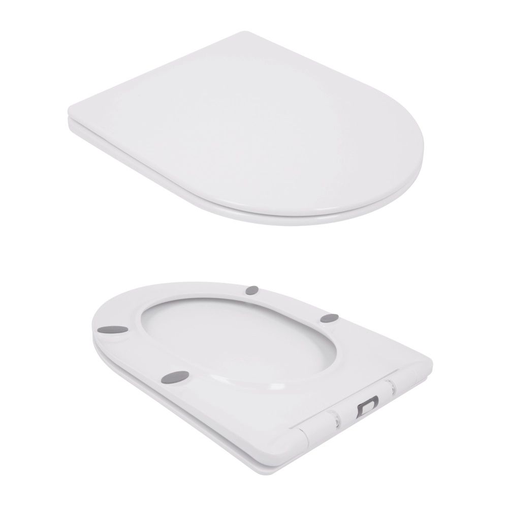 Унітаз підлоговий Qtap Jay білий глянцевий QT07222175TW з бачком і сидінням Soft-close