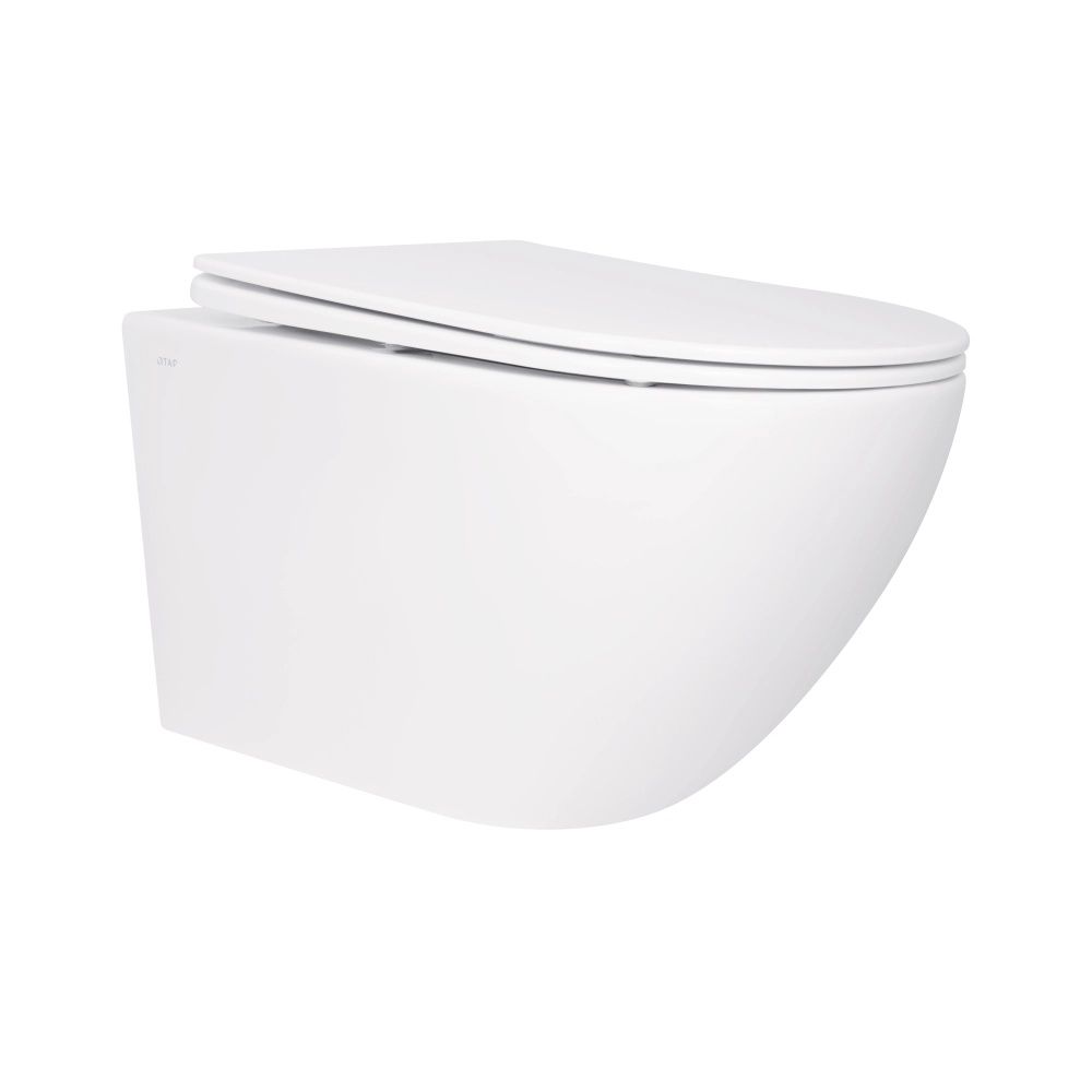 Унітаз підвісний Qtap Jay білий глянцевий QT07335176W з сидінням Soft-close