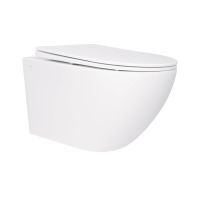 Унітаз підвісний Qtap Jay білий глянцевий QT07335176W з сидінням Soft-close