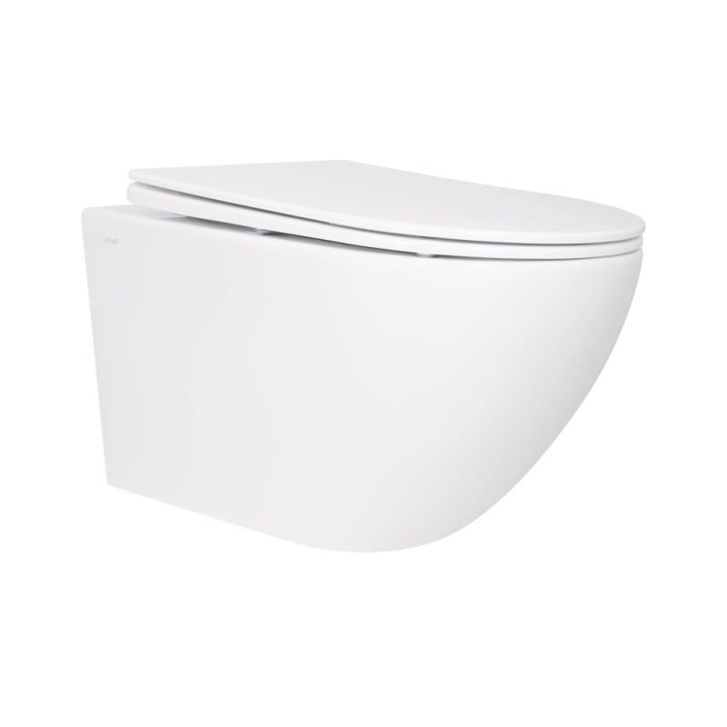 Унітаз підвісний Qtap Jay білий глянцевий QT07335176W з сидінням Soft-close