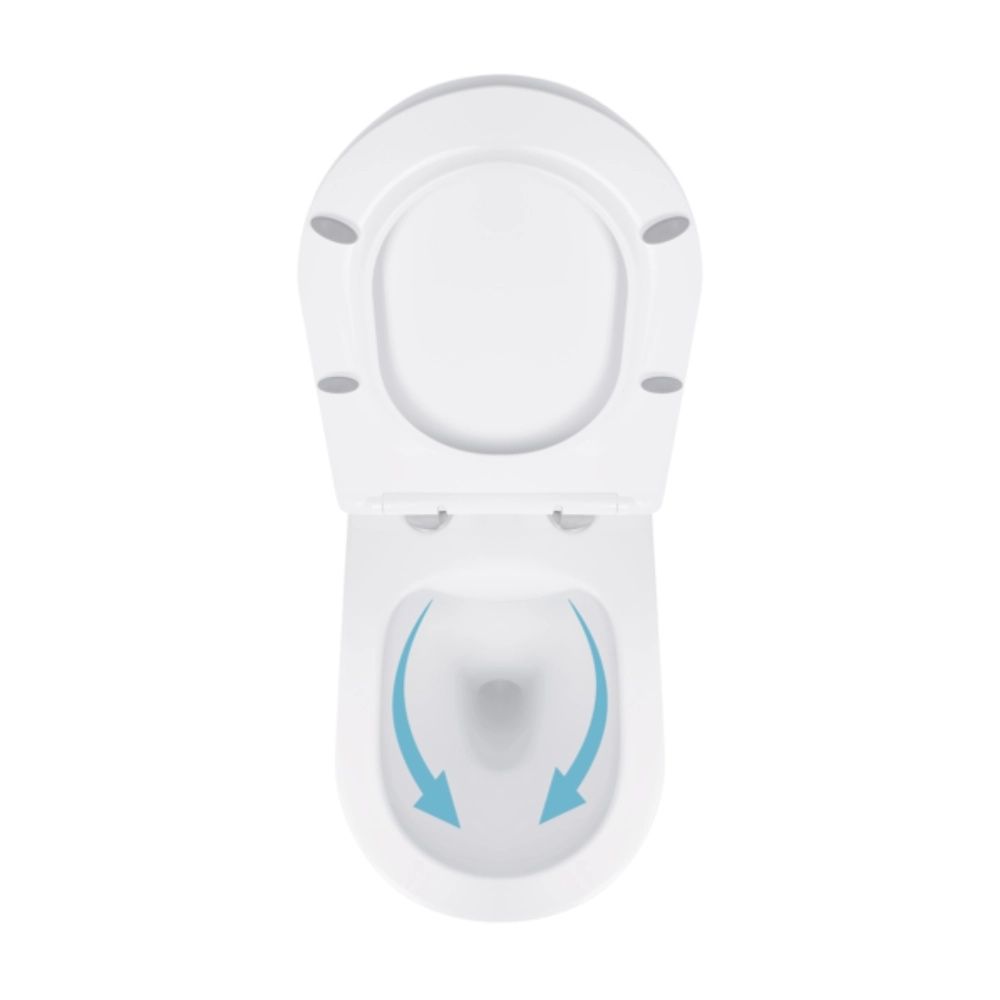 Унітаз підвісний Qtap Jay білий глянцевий QT07335176W з сидінням Soft-close