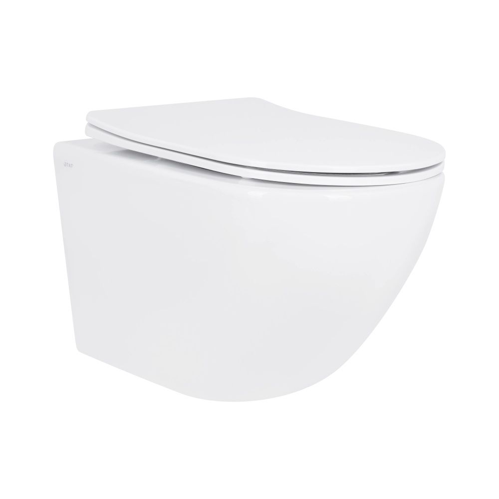 Унітаз підвісний Qtap Jay білий глянцевий QT07335177W з сидінням Soft-close