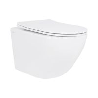 Унітаз підвісний Qtap Jay білий глянцевий QT07335177W з сидінням Soft-close