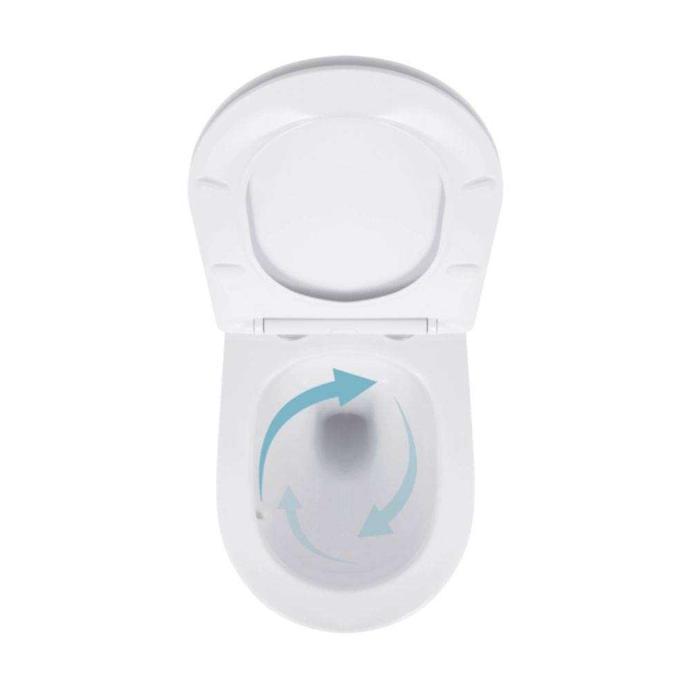 Унітаз підвісний Qtap Jay білий глянцевий QT07335177W з сидінням Soft-close